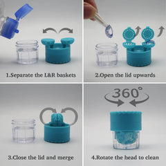 Durable case made from safe materials for lens storage