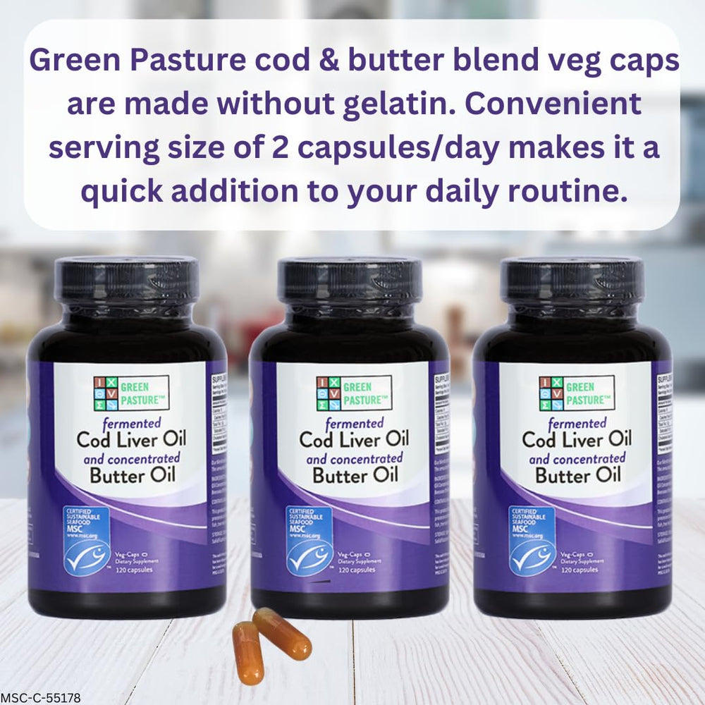Gel form of Green Pasture cod liver oil butter blend