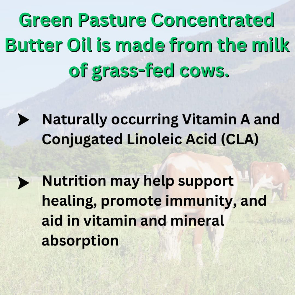 Nutrition facts for Green Pasture Concentrated Butter Oil Liquid