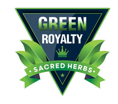 GREEN ROYALTY Retail Packaging Front communicates premium quality and easy wellness regimen