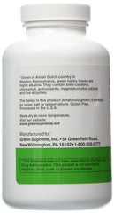 Green Supreme close-up of barley tablet texture highlighting natural plant nutrients