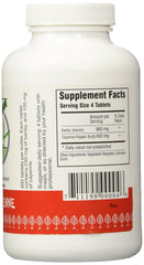 Green Supreme tablet close-up texture, clear view of tablet finish and size benefit