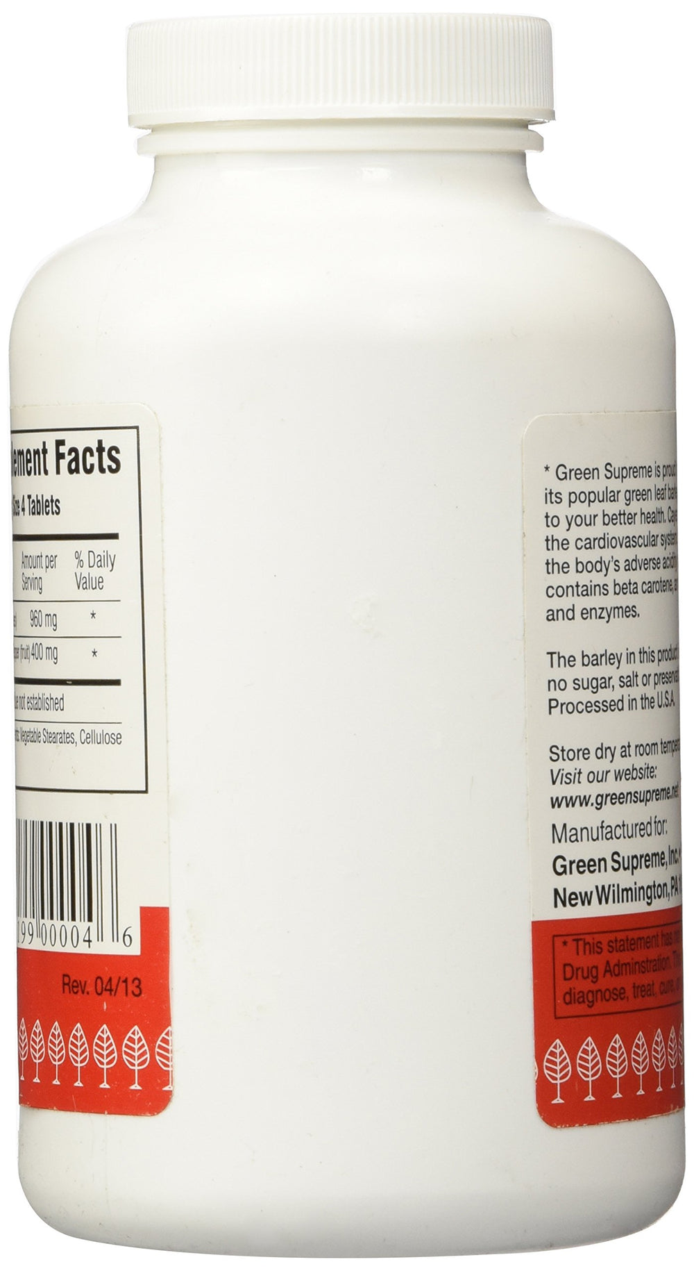 Green Supreme bottle open with tablets spilling into hand, convenient dosage demonstration