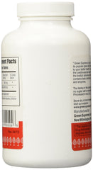 Green Supreme bottle open with tablets spilling into hand, convenient dosage demonstration