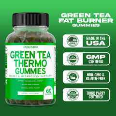 Third-party tested seal on Green Tea Fat Burner Gummies packaging