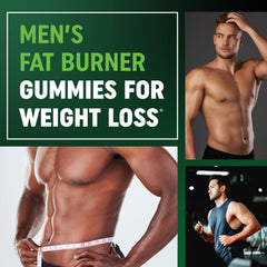 Close-up of green tea and green coffee bean fat burner gummies