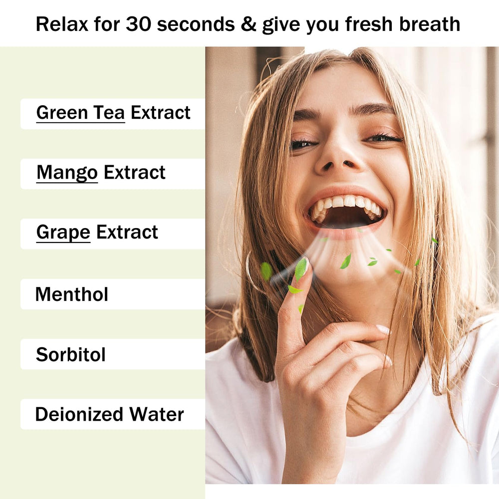 Sample sachet of green tea mango grape flavor