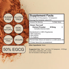 DIY skincare application using green tea powder