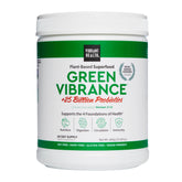 Green Vibrance vegan superfood powder scoop with greens