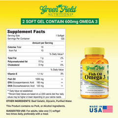 Made in USA Halal Fish Oil in GMP-certified facility