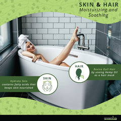 Vitamin E, chlorophyll and antioxidants in hemp oil