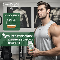 Back label with supplement facts of GREENPEOPLE Berberine