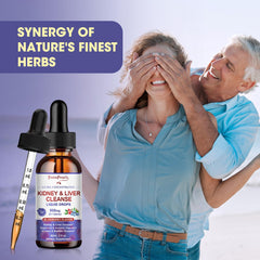 Blueberry-flavored packaging of the detox drops