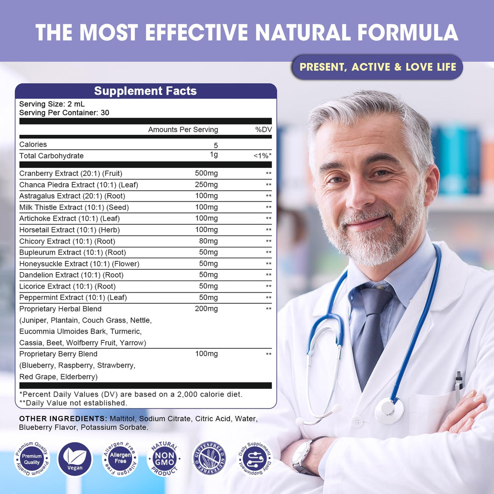 Two 2 oz bottles packaged together for GREENPEOPLE Kidney Cleanse Detox & Repair