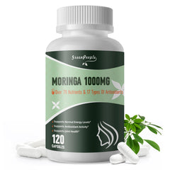 Bottle of GREENPEOPLE Liposome Moringa Capsules with 120 vegan capsules