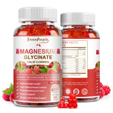 GREENPEOPLE Magnesium Glycinate Gummies raspberry bottle front