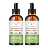 GreenPeople Magnesium Liquid Drops bottle set, 2-pack, strawberry flavor