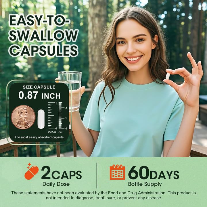 Packaging indicating natural ingredients and 60-day supply