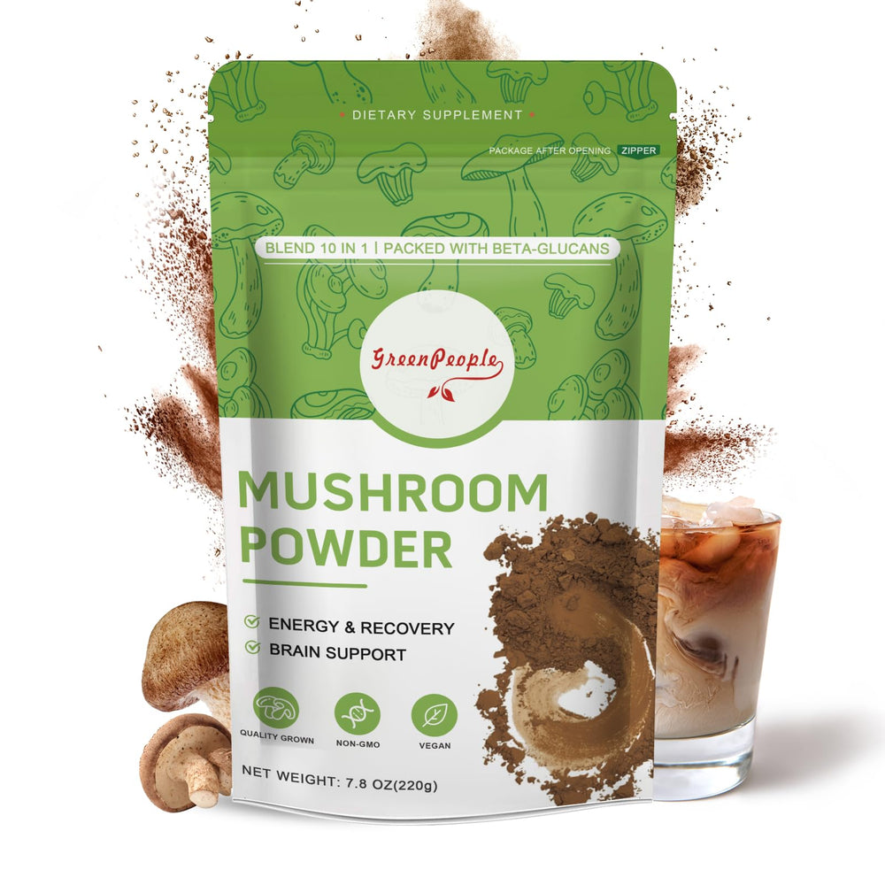 GreenPeople Mushroom Powder bottle with 78 servings