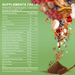 Mushroom types in the blend for brain and immune support