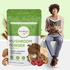 Serving suggestion: beverage with GreenPeople Mushroom Powder
