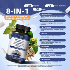 Graphic of ingredients: magnesium glycinate, taurate, and oxide