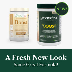 Greens First Boost balanced macronutrients with fiber and healthy fats