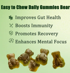 Serving suggestion showing 8 gummies per day