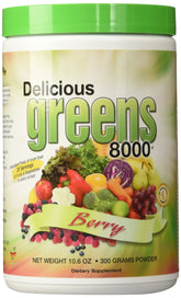 Greens World Delicious Greens 8000 Berry bottle - 10.6 oz