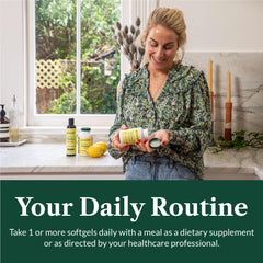 Bottle containing 120 softgels of Greens First Omega-3 Optimize