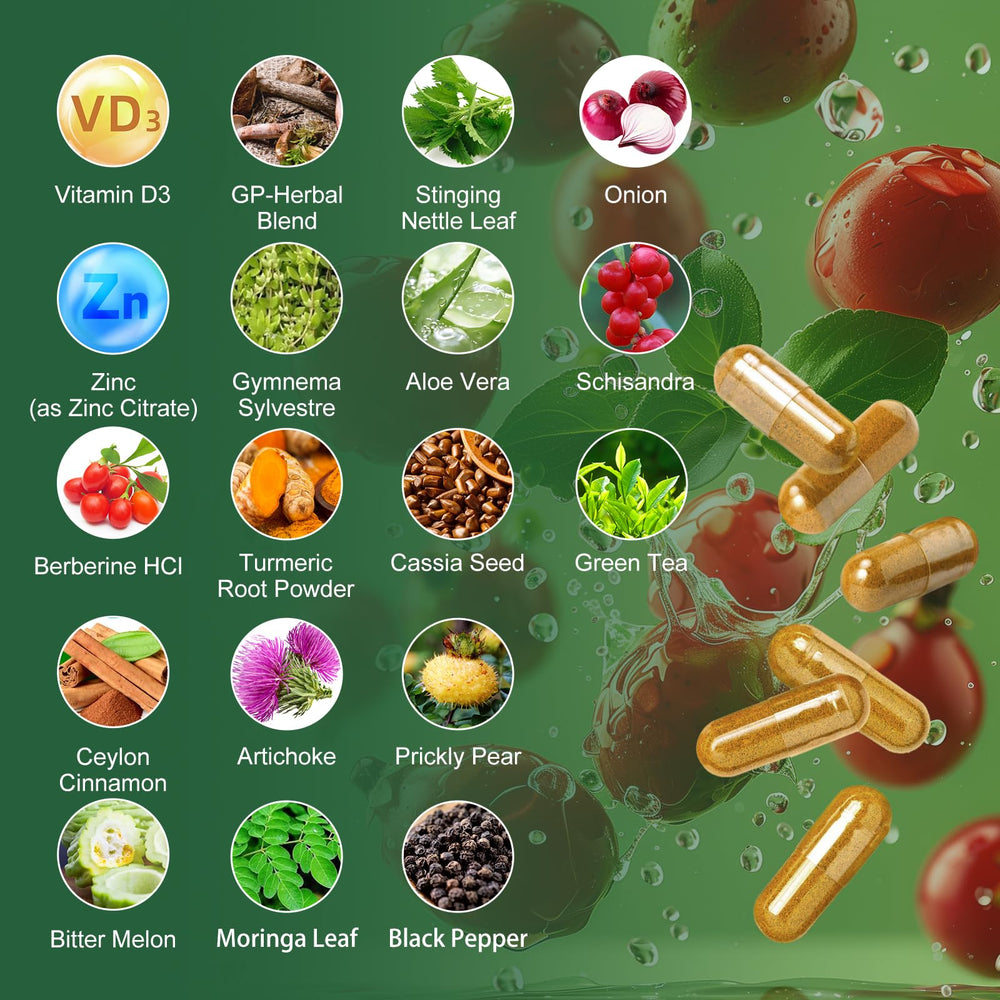 Berberine HCL with cinnamon and bitter melon – product features