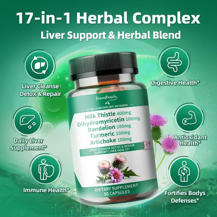 Label showing 80% silymarin potency