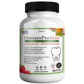 GreenVify DentamPro Max bottle and capsules on white background