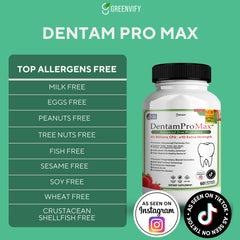 Close-up of GREENVIFY DentamPro Max capsules