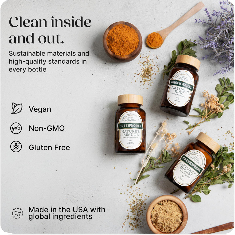 Lifestyle image of taking daily probiotic supplement