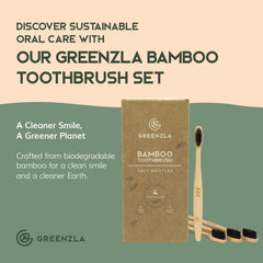 Sustainable packaging for Greenzla bamboo toothbrushes