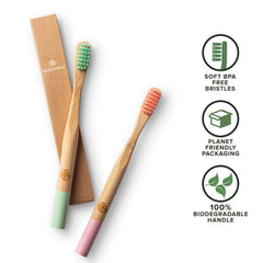Durable, splinter-free bamboo handle designed for children