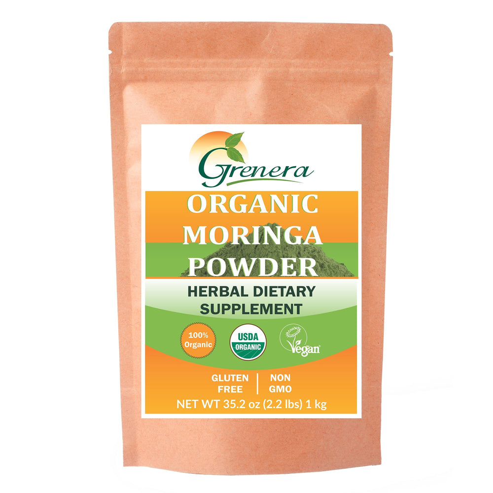 Grenera Organic Moringa Powder packaging 2 lb