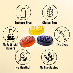 Close-up of Blueberry pastilles 3-pack