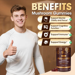Travel-friendly individually wrapped Grevol Mushroom Gummies