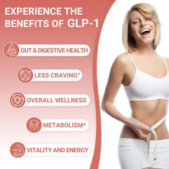 GRGTP GLP-1 Natural Cleanse probiotics bottle supports gut flora and regularity