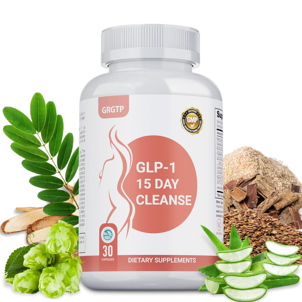GRGTP GLP-1 Natural Cleanse senna bottle for gentle cleanse support and digestive balance