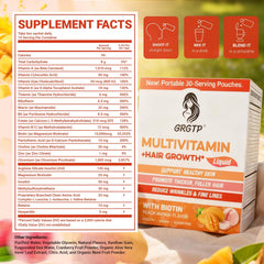 Daily-use liquid multivitamin for skin and hair