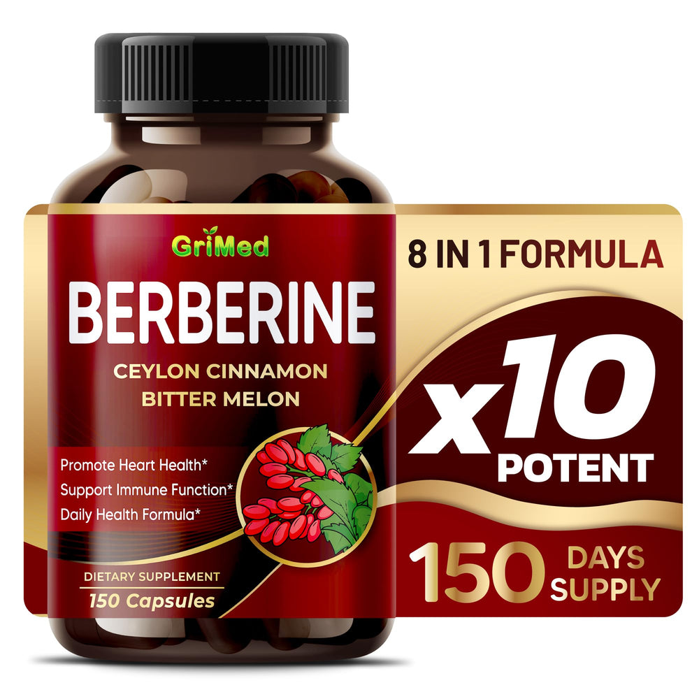 GriMed Berberine 9,500mg bottle front