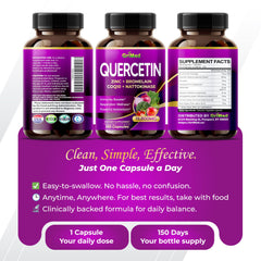 Product packaging and label for GriMed Quercetin