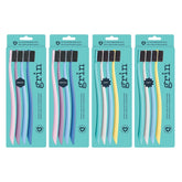 Grin Charcoal-Infused Soft Toothbrush – Summer Beach color, front view