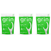 GRIN dental floss 3-pack, fine floss for tight teeth