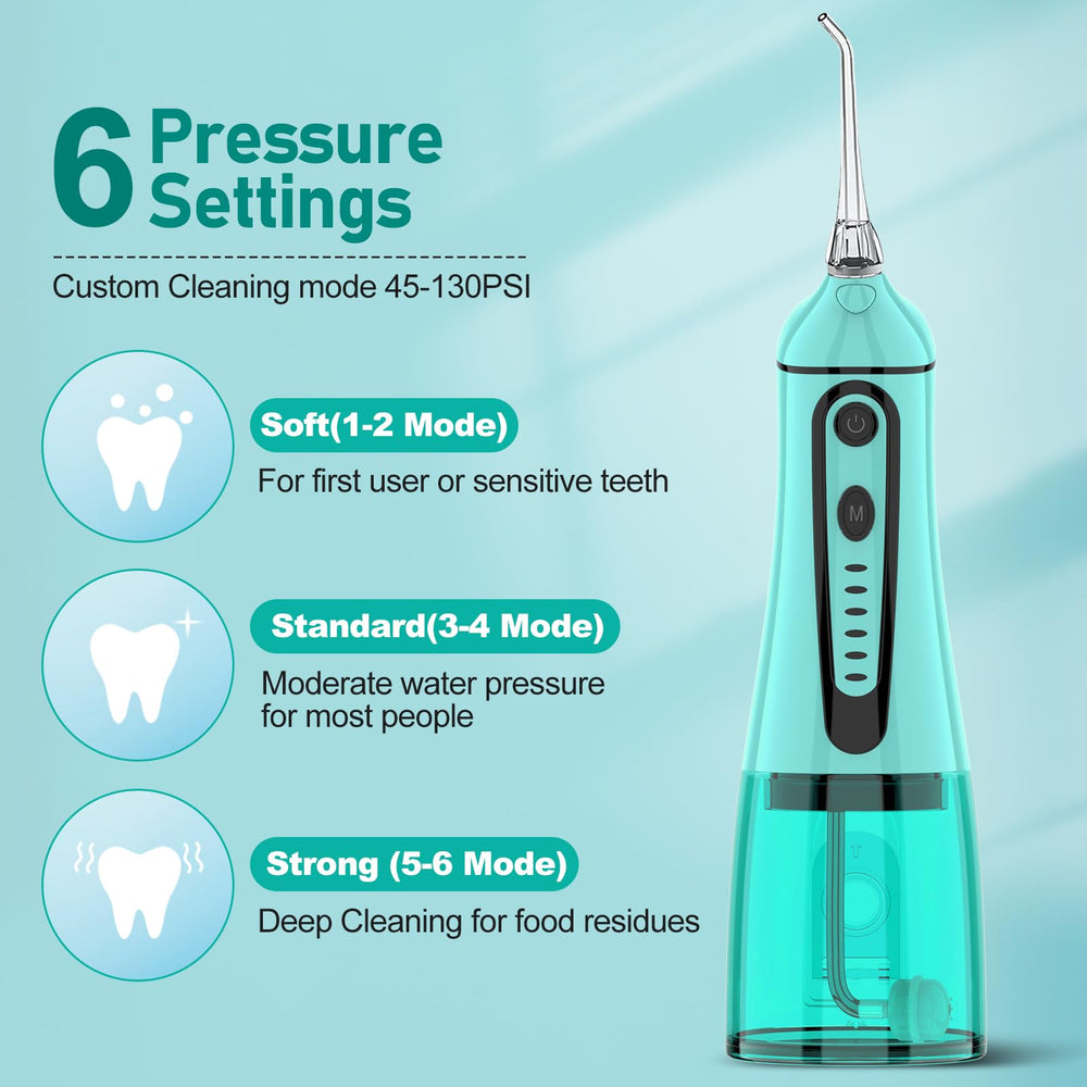 Rechargeable cordless water flosser with 320ml tank