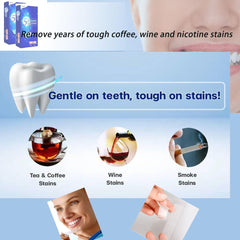 Teeth polishing and cleaning tools in use