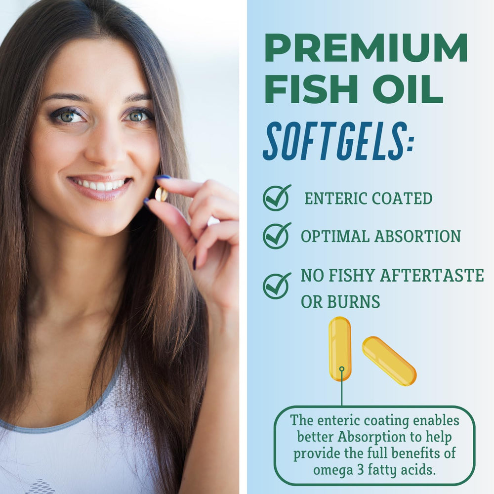 Sustainably sourced wild-caught fish oil blend (mackerel, herring, anchovy, sardine, salmon)